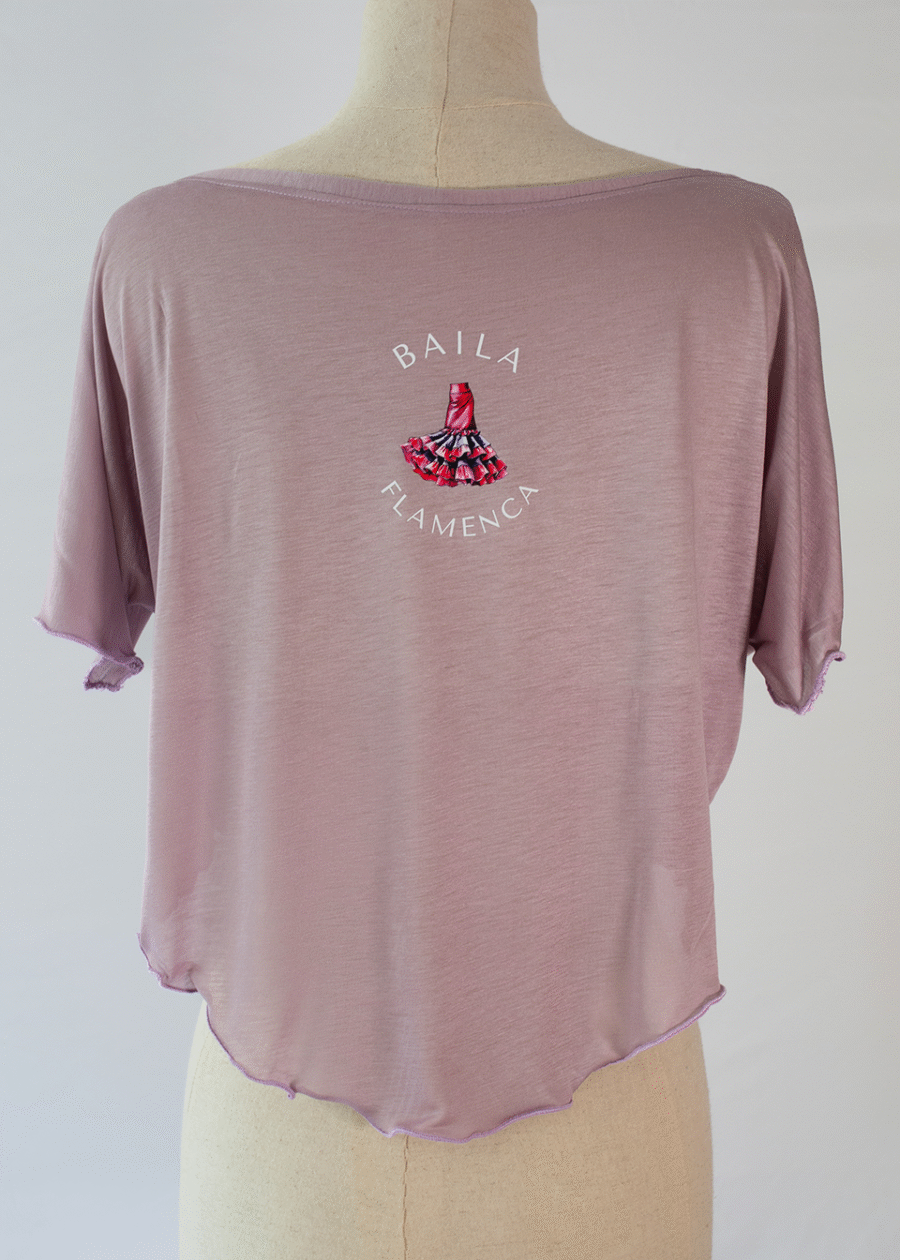 Camiseta corta para baile