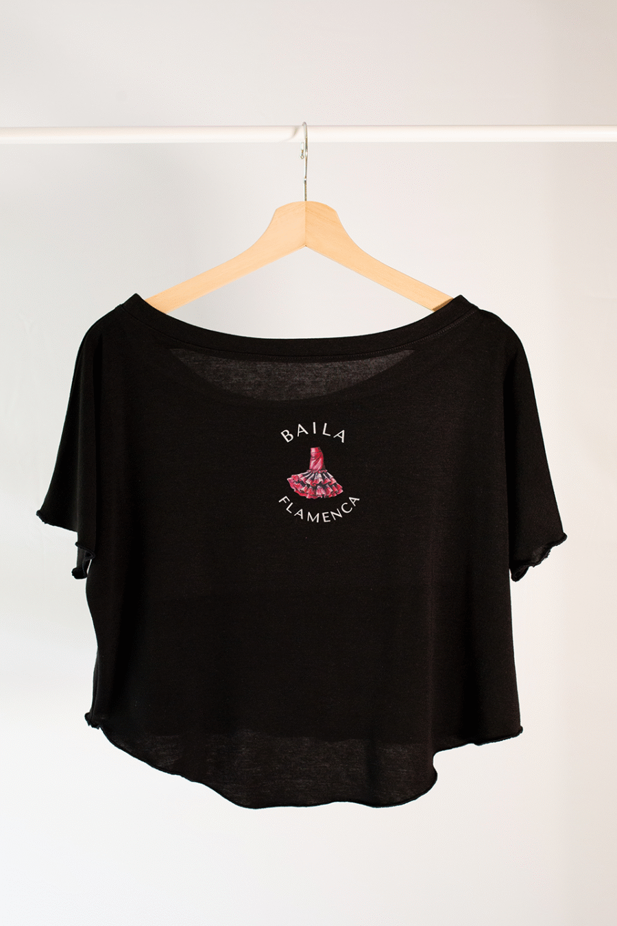 Camiseta corta para baile