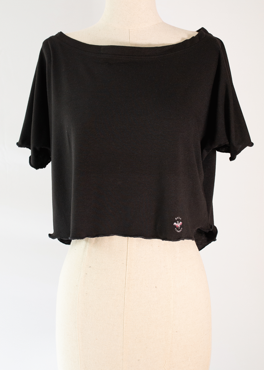Camiseta corta para baile
