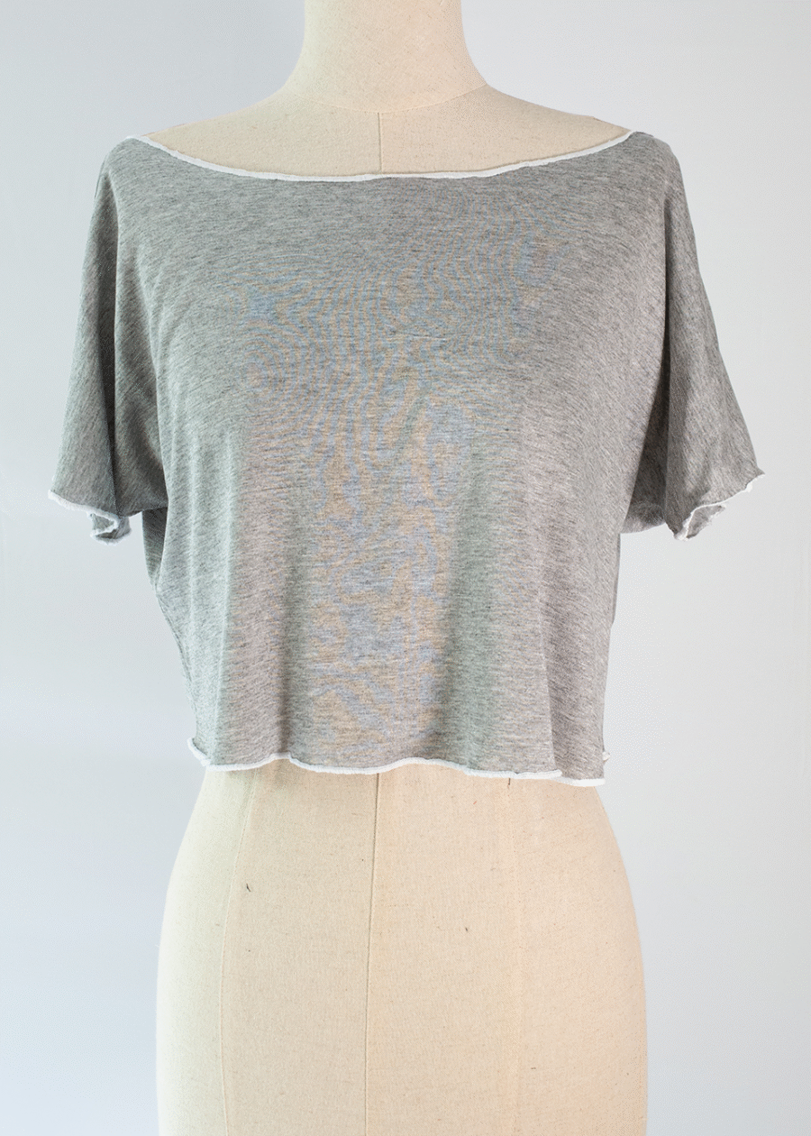 Camiseta corta para baile