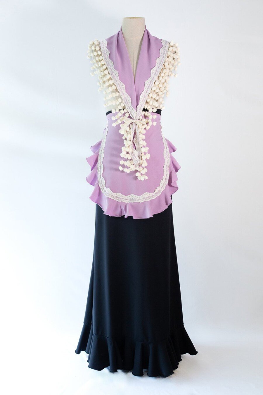 Conjunto de pico y delantal flamenco