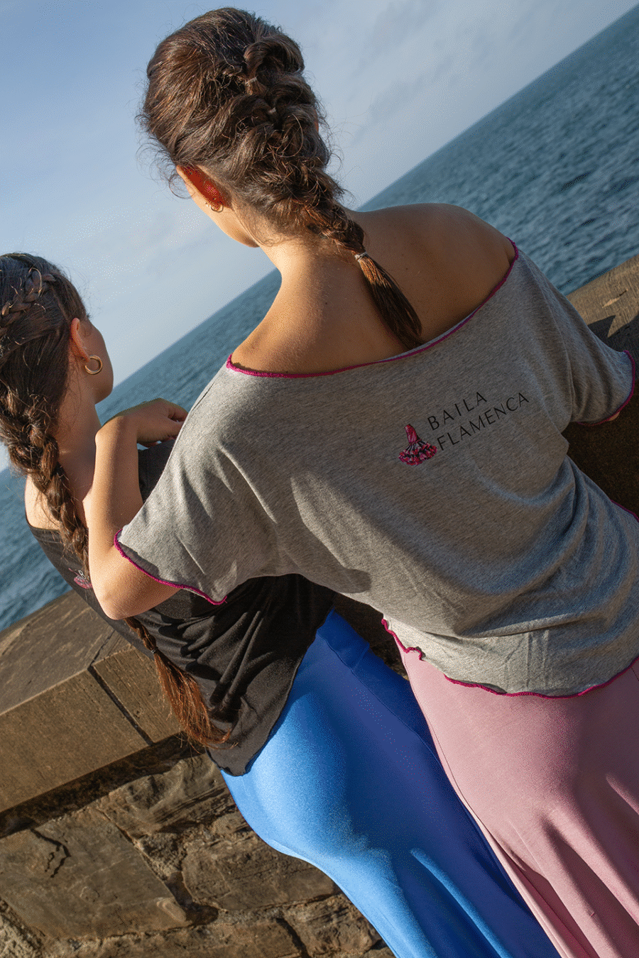 Camiseta corta de baile con mensaje