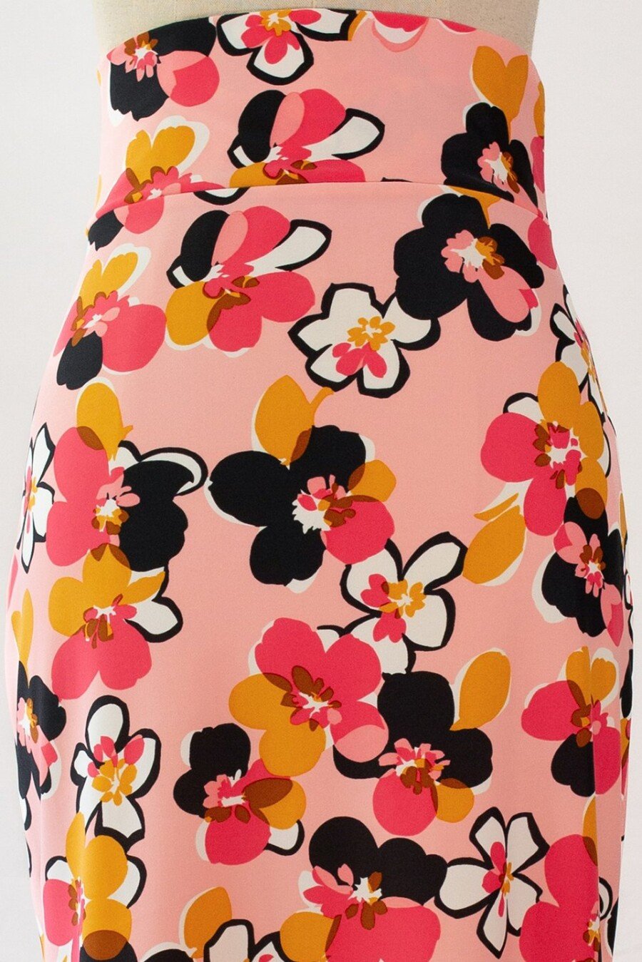 Falda de ensayo larga con aperturas