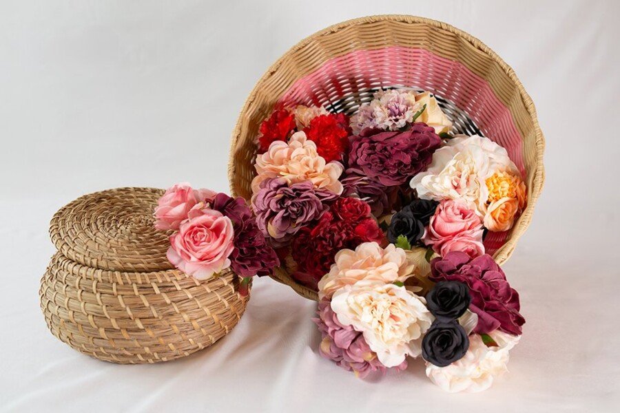 Ramillete peonia rosa y clavel