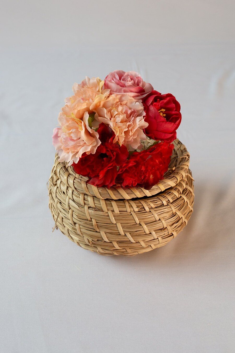 Ramillete peonia rosa y clavel