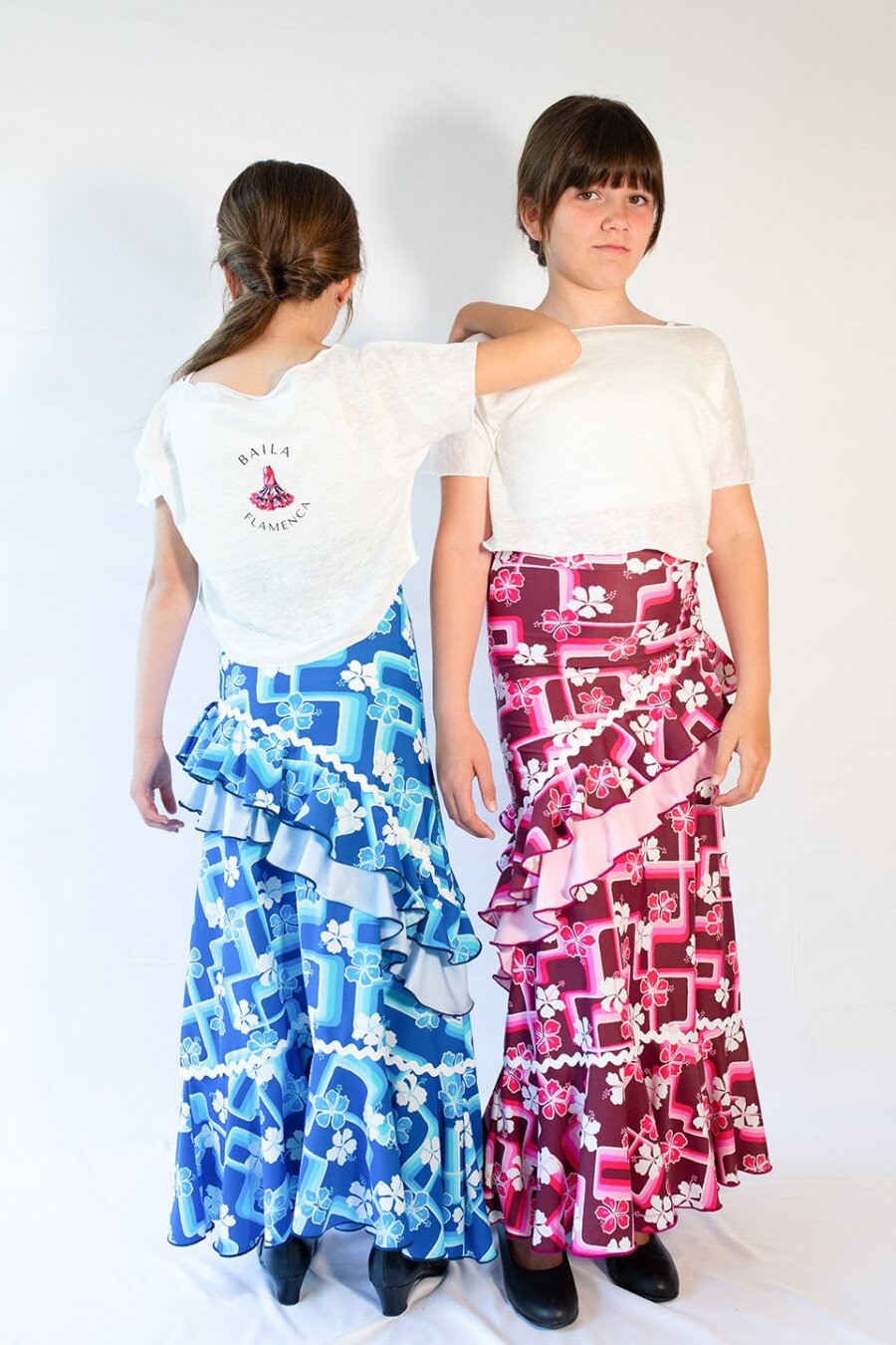 Camiseta corta para baile
