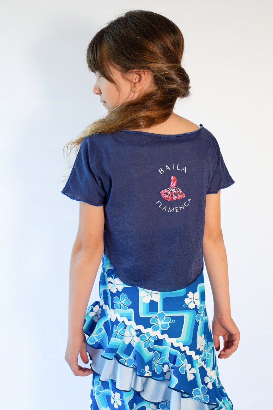 Camiseta corta para baile