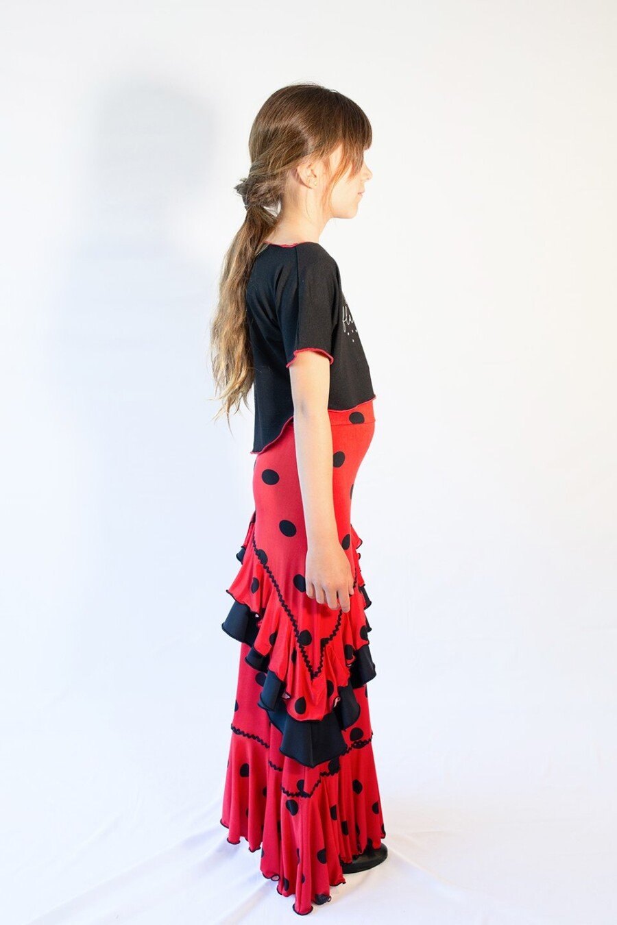 Camiseta corta de baile con mensaje