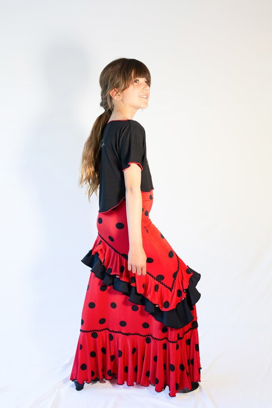 Camiseta corta de baile con mensaje